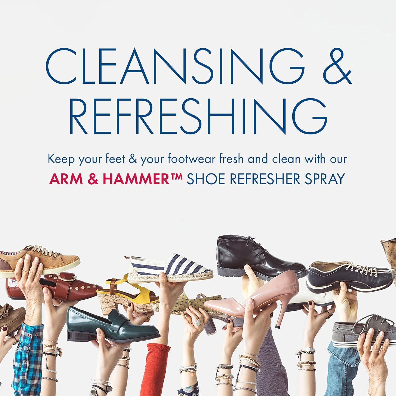 Arm and Hammer Shoe Refresher Spray, MultiPurpose Odor Remover for All