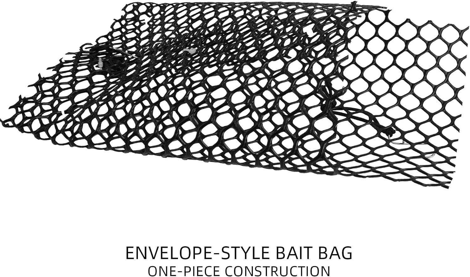 SF Mesh Bait Bags Crab Bait Cages for Fishing Crab Traps Catfishing PVC Mesh  Bait Bag-9.8 x7.4 x0.4 (1Pack)
