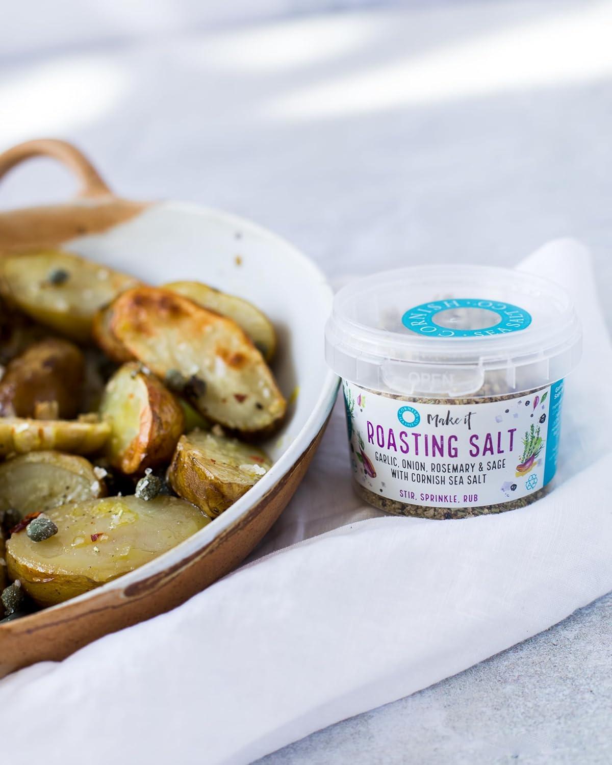 Cornish Sea Salt Tub (8 Pack Roasting Salt 50g)