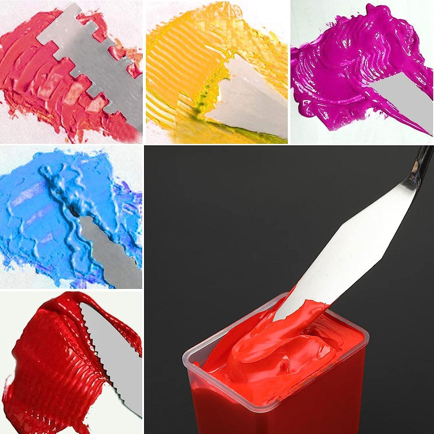 11 Piece Stainless Steel Spatula Palette Knife Professional Palette Knife  Painting - Flexible Spatula Painting Knives for Color Mixing, Spreading,  Cake Icing, Oil, Canvas, Acrylic Painting