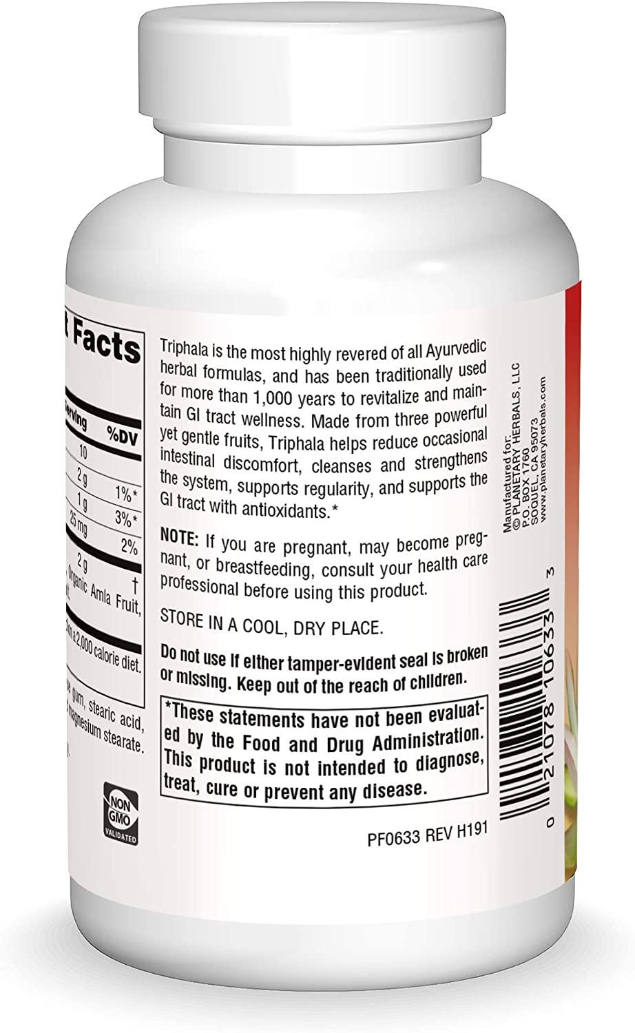 Herbals Ayurvedics Triphala Gold 1000 mg 120 Tablets