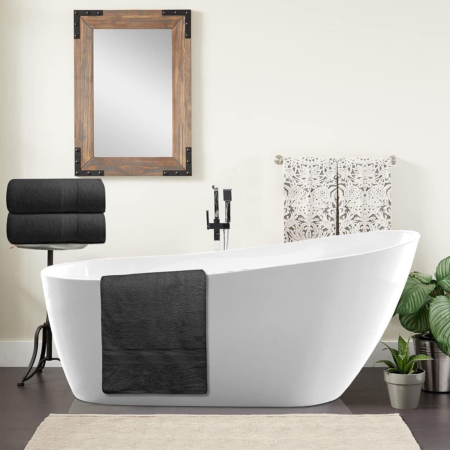 COTTON CRAFT Hotel Spa Bath Sheets 2-Pack - 40" X 80", 700 GSM, 2-Ply Ringspun Cotton, Extra Large & Plush