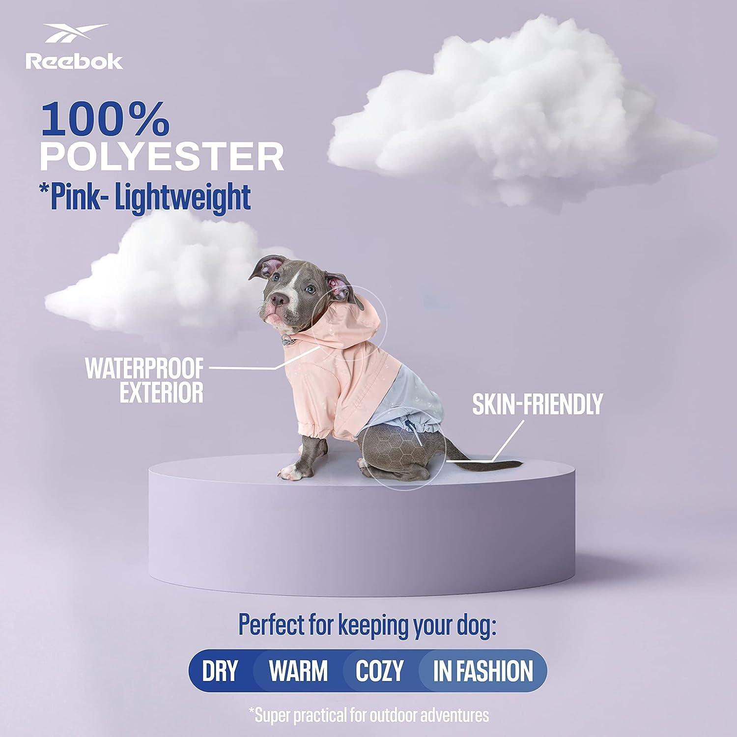Waterproof Jacket Raincoat Reebok Reebok Pink X-Small Dog Raincoat