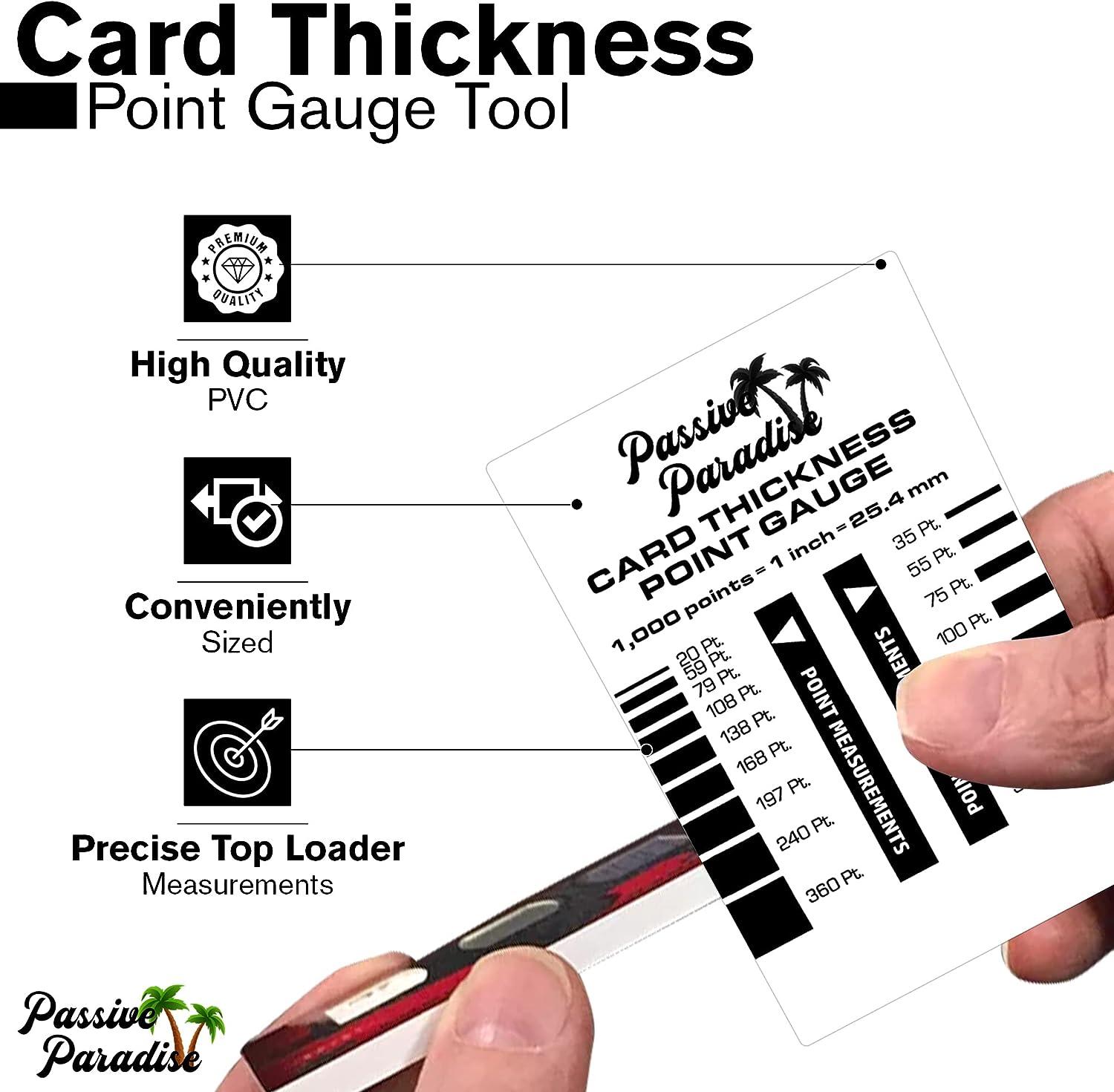 Passive Paradise Card Thickness Point Gauge Tool, Card Grading