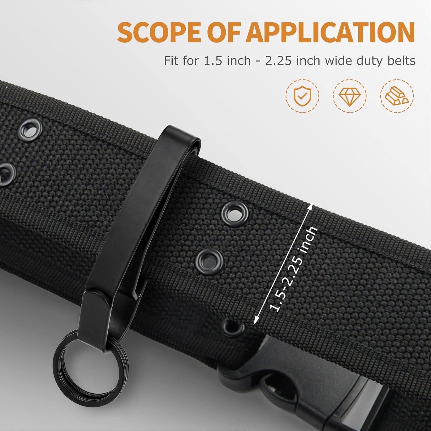 Zoro Select 25PA32 Belt Key Holder,Clip On,Silver