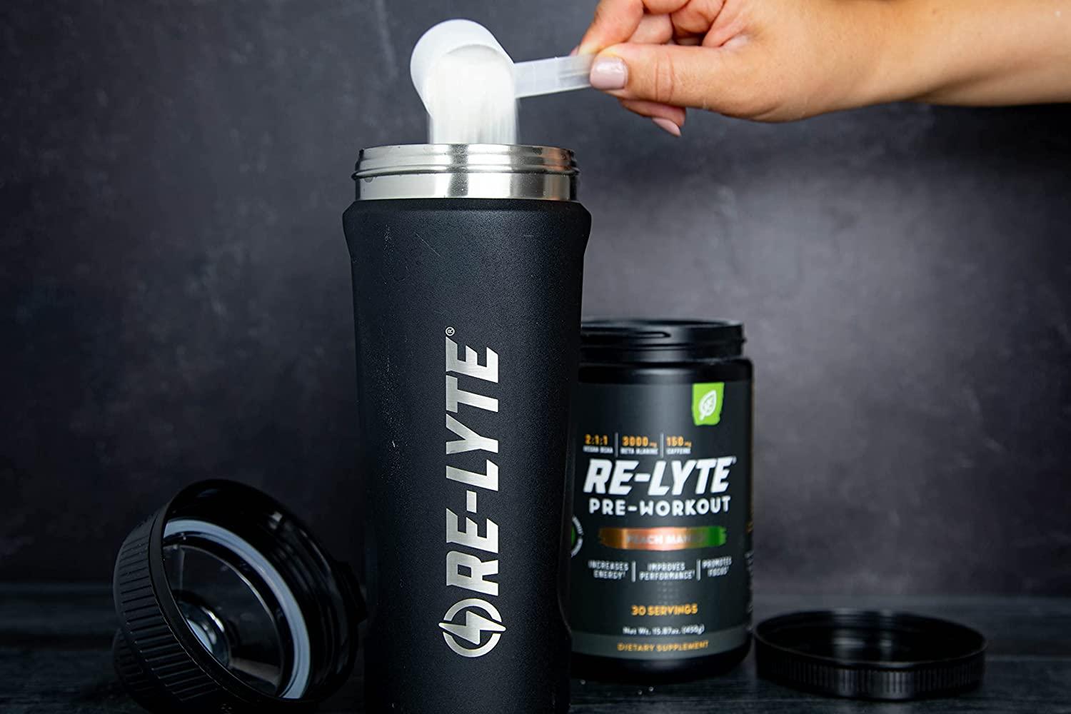 REDMOND ReLyte PreWorkout Drink Mix, Peach Mango, 15.87oz