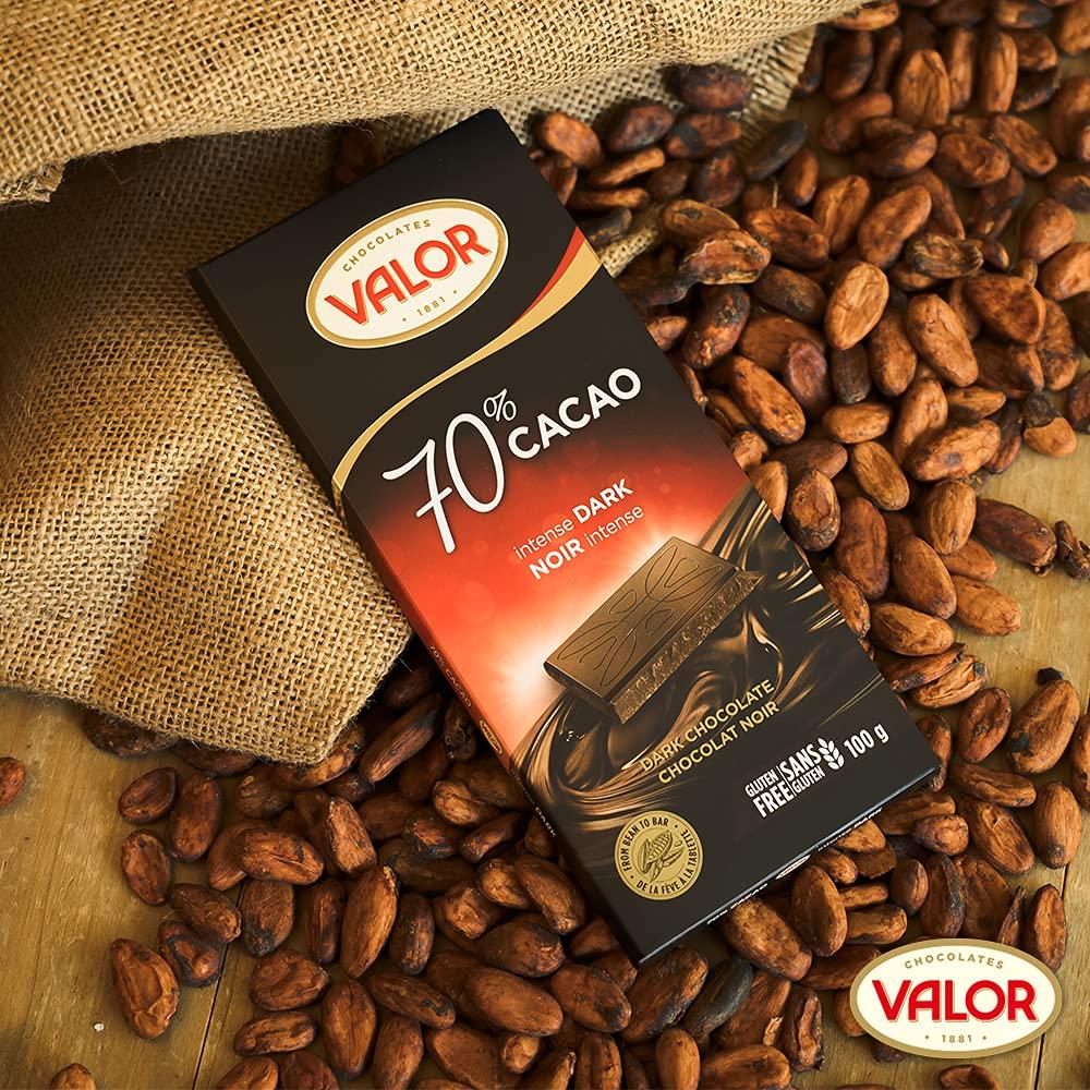Valor Intense Dark Chocolate 70% Cacao 3.5 oz (100 g)