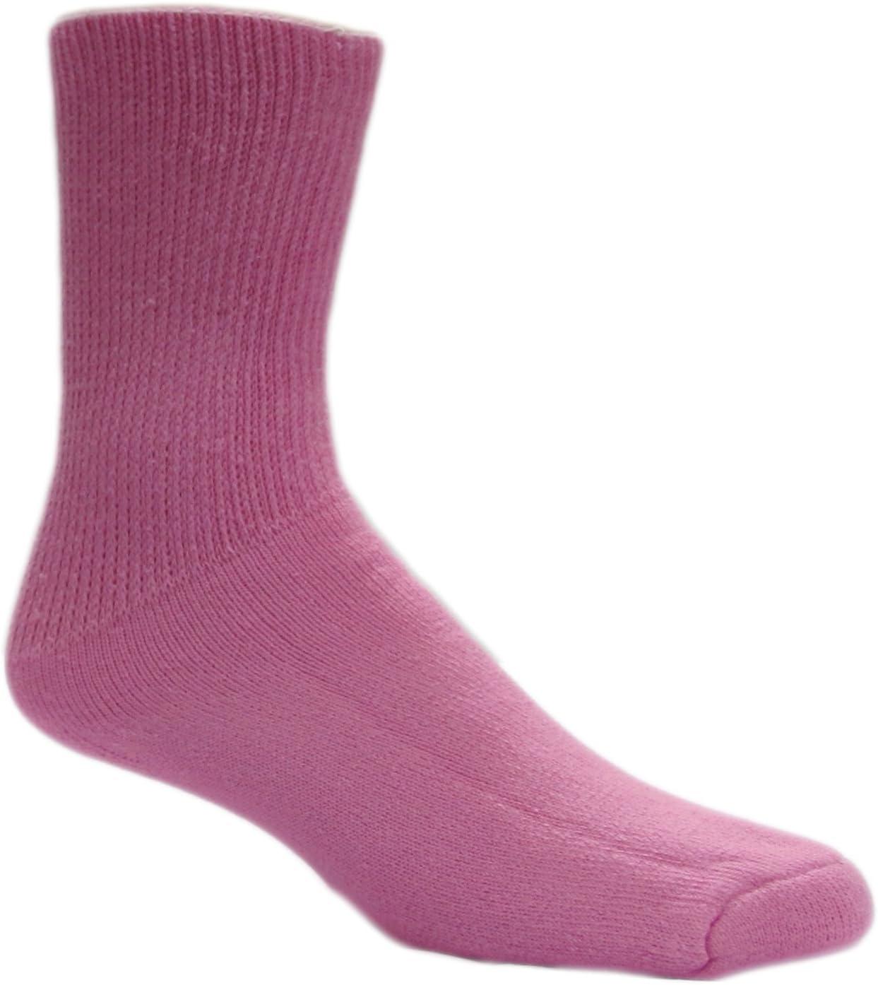 Diabetic Socks Ultra Light 12 Pairs (9-11 Pink) Diabetic's Special