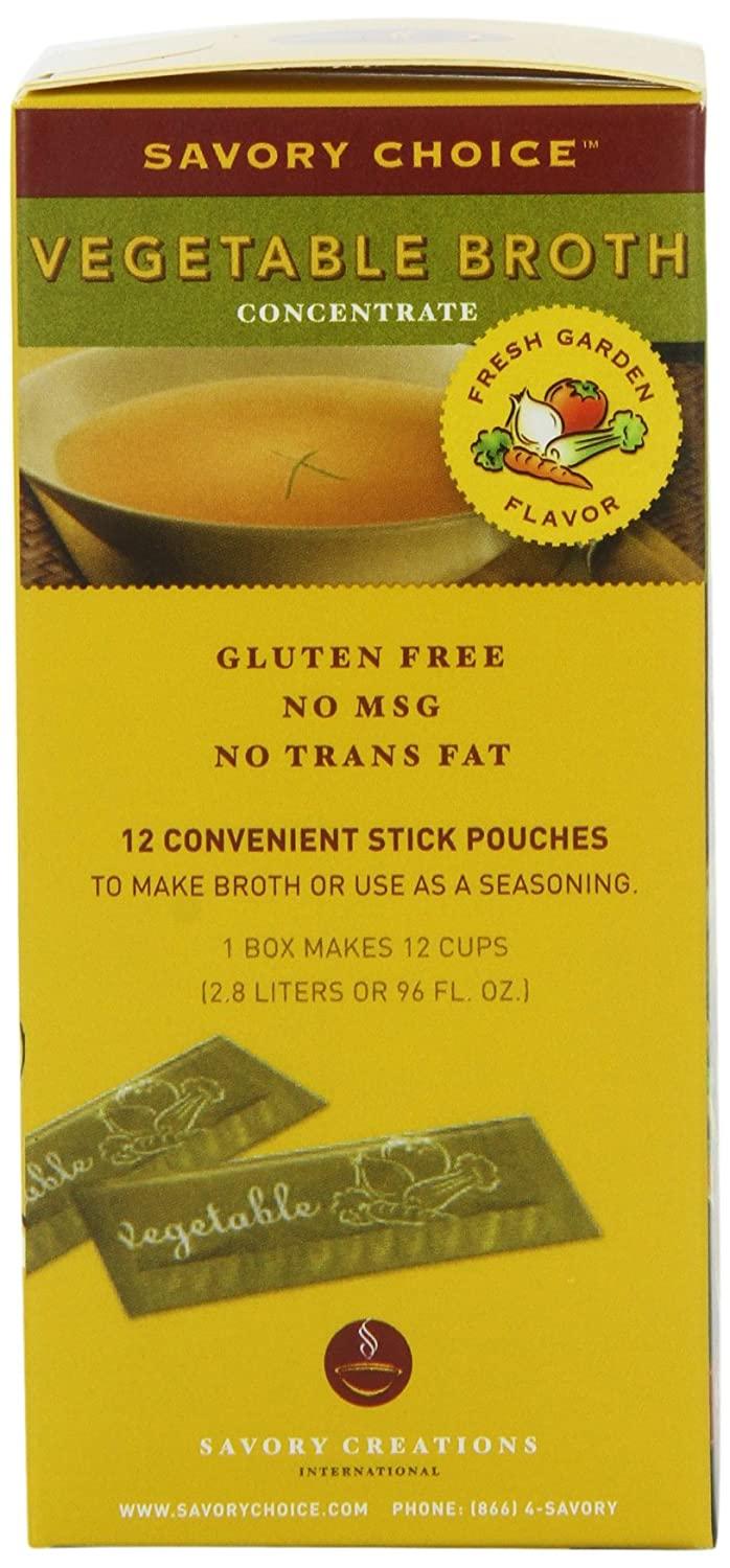 Savory Choice Liquid Reduced Sodium Vegetable Broth Concentrate, 4..06