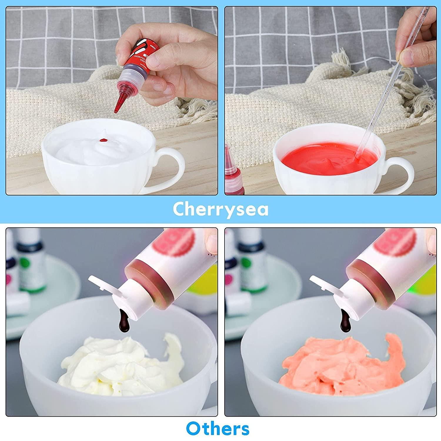24 Colors 10ML Bottle Food Coloring Ingredients Sugar Fondant Cream Baking  Cake Food Color Pigment DIY Pastry Decorating Tools