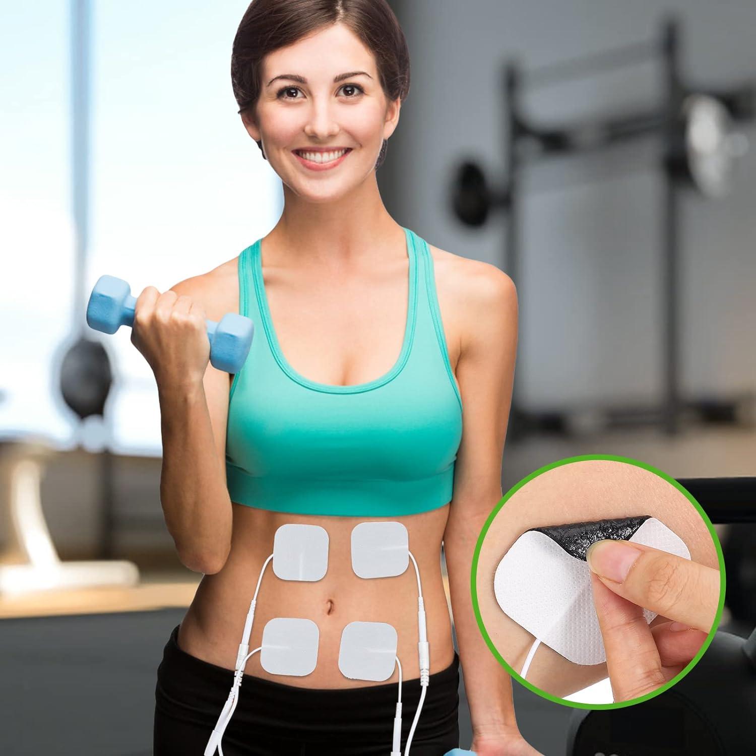 Dropship 12pcs Reusable Self-Adhesive Electrode Pads - For Muscle