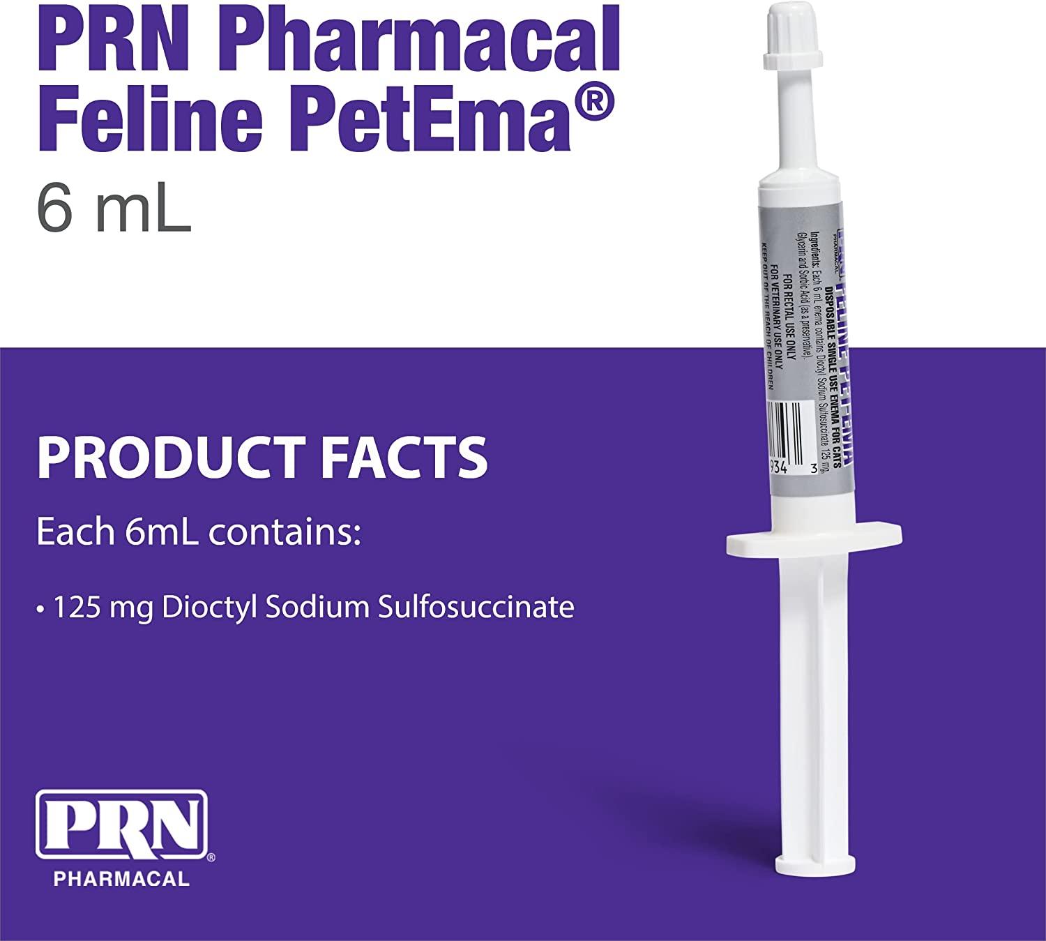 PRN Pharmacal PetEma Disposable Enema for Cats & Kittens Lubricant