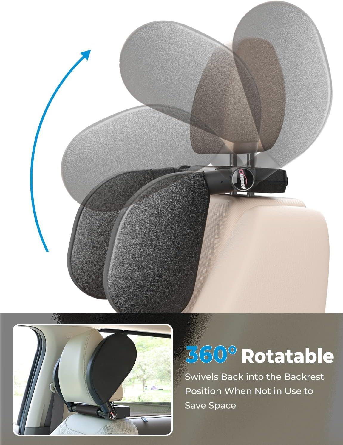 Oasser Car Seat Headrest Pillow Detachable, Adjustable Double - Main Image