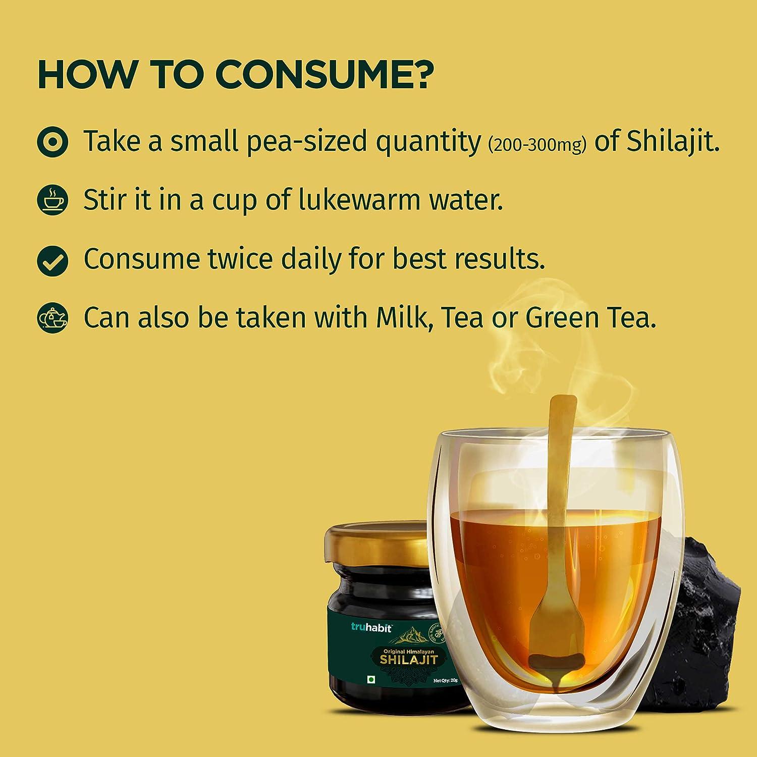 TruHabit Original Himalayan Shilajit Resin (20g) Organic Fulvic Acid