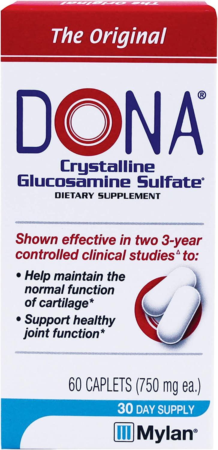 Dona Crystalline Glucosamine Sulfate, 750 Mg, 60 Count