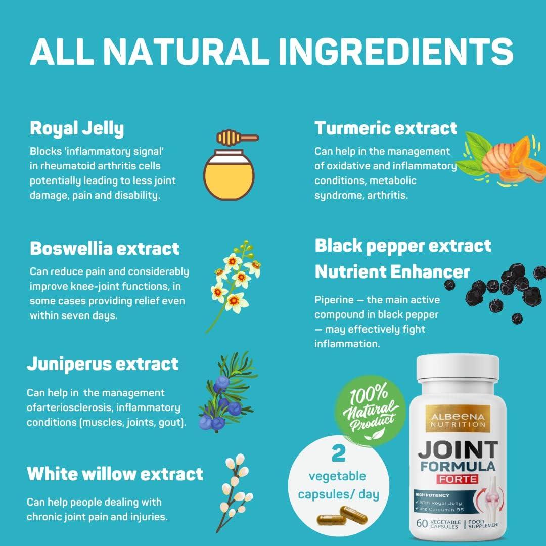 Joint Formula Forte with Royal Jelly and Curcumin 95 60 Vegetable