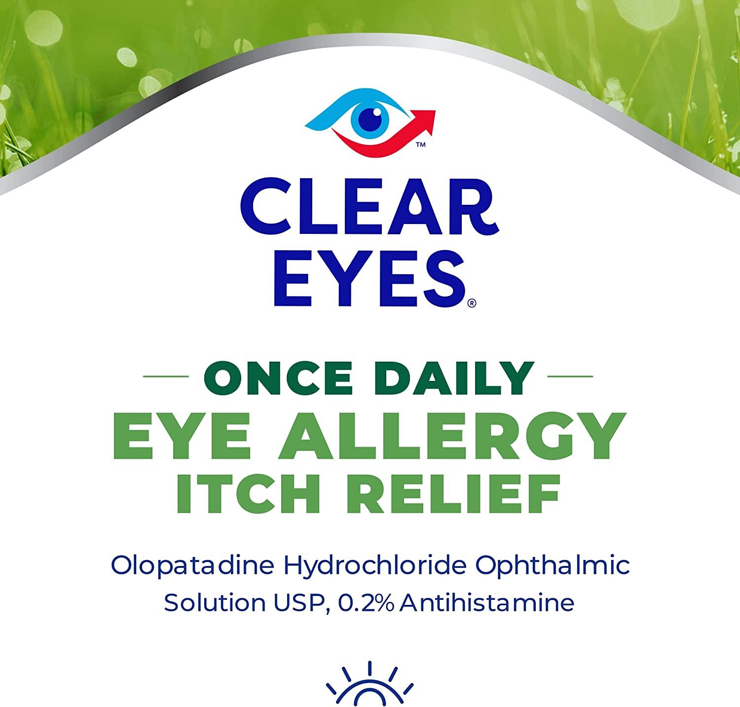 Clear Eyes Once Daily Allergy Relief Eye Drops, 0.085 fl oz Allergy
