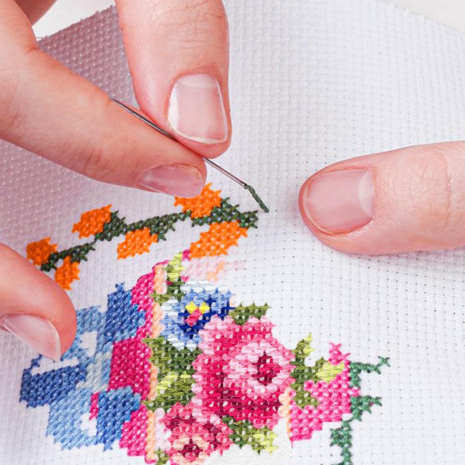 11CT Aida Cloth 30x30cm Cotton Embroidery Cross Stitch Fabric DIY  Needlework Sewing Handcraft Cloth For Women - AliExpress