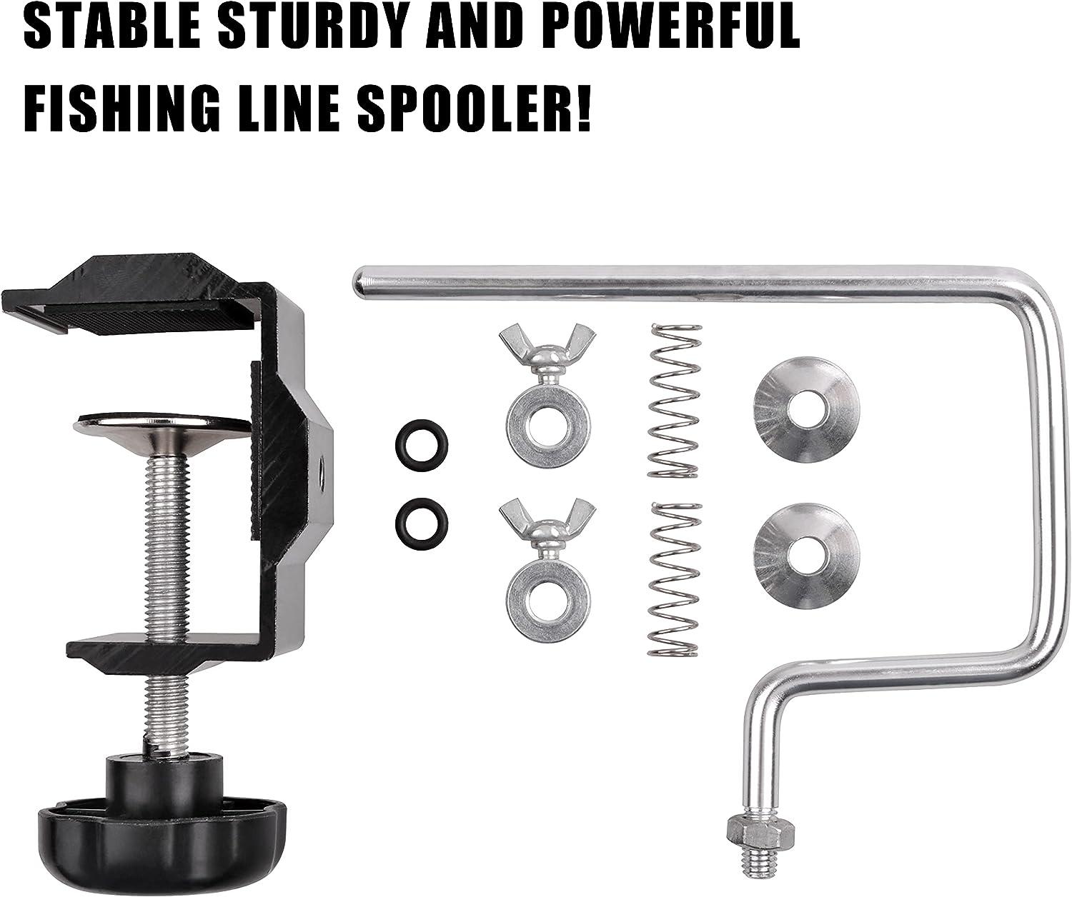 Fishing Line Winder Spooler with Clamp Adjustable Stable Fishing Reel  Spooler Machine Protable Spinning Reel Spool Spooling Station Winding  System