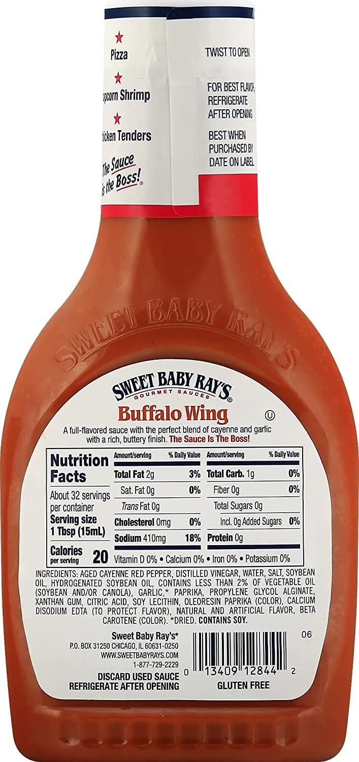 Sweet Baby Ray's Buffalo, Wing Sauce, 16OZ 16 Fl Oz (Pack of 3)