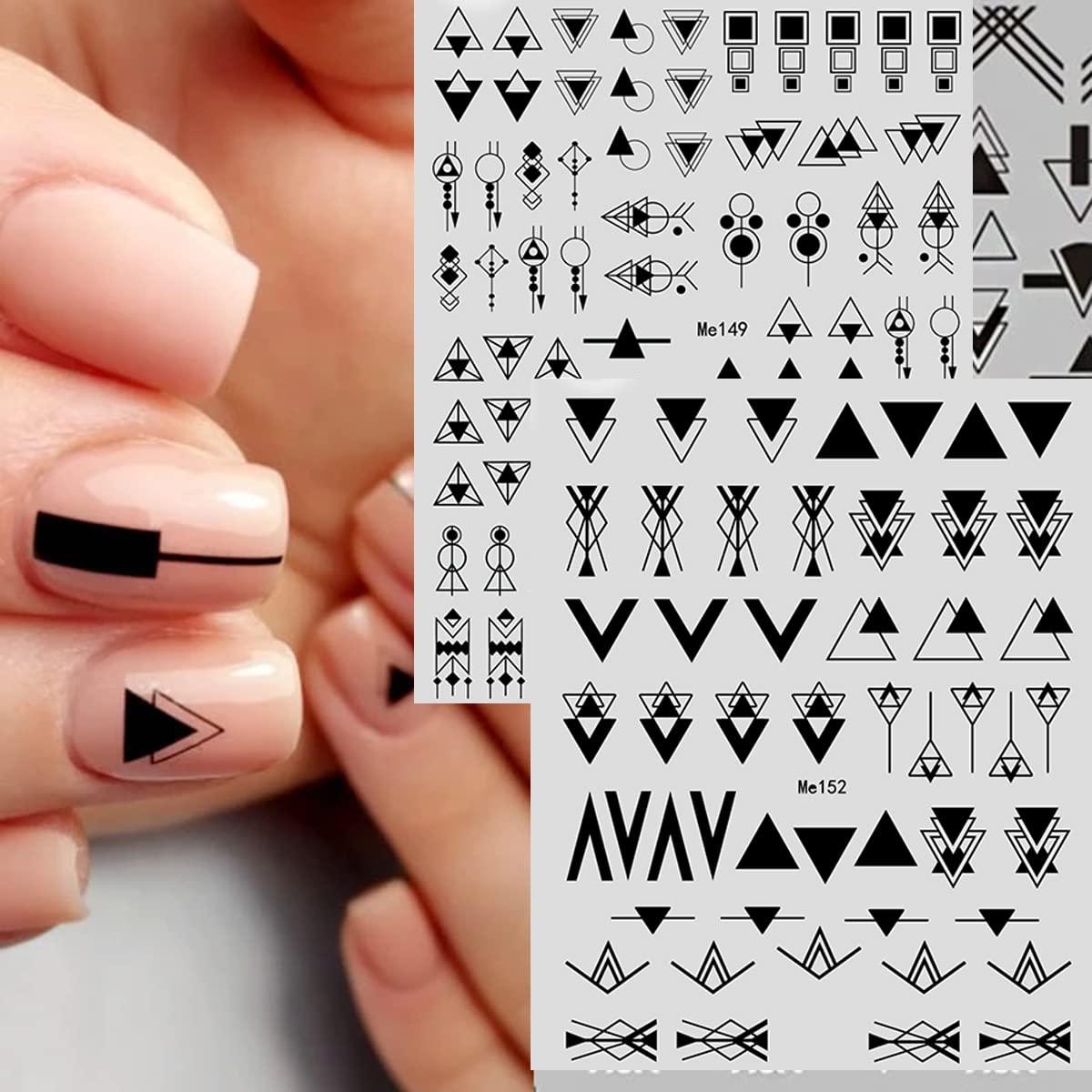 triangle nail designs