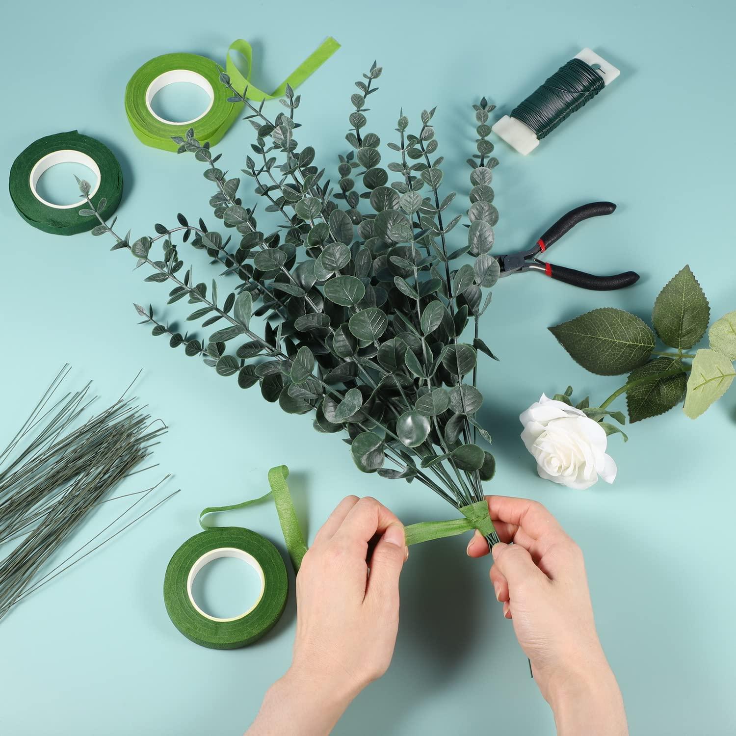 Durable Rolls Waterproof Green Florist Stem Elastic Tape Floral