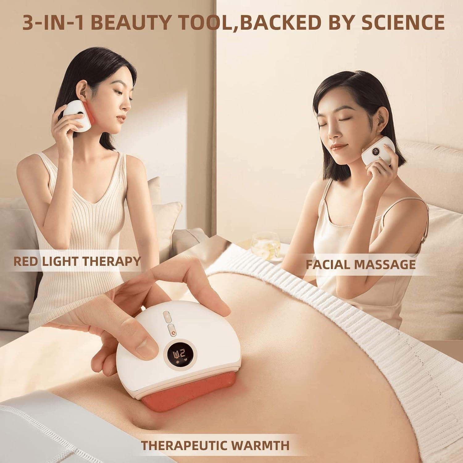 Electric Gua Sha Facial Massager - Anti-Aging Skin Tool with Heat & Vibration | Best Face Scraping & Massage Tool | Buy Now with Express International Delivery | GoSupps.com Electric Gua Sha Facial Massager - Anti-Aging Skin Tool with Heat & Vibration | Best Face Scraping & Massage Tool | Buy Now with Express International Delivery | GoSupps.com