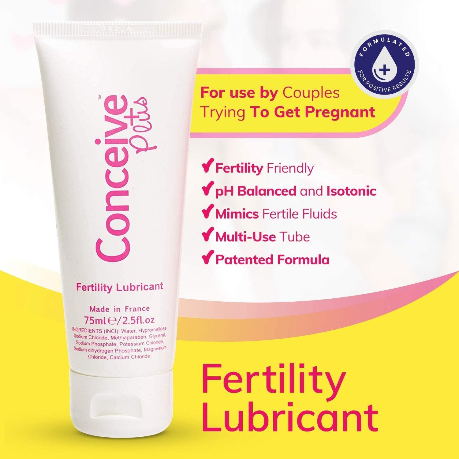 Conceive Plus Fertility-Friendly Lubricant | Calcium + Magnesium | 2.5 Fl  Oz (Pack of 1) | Buy Now with Express International Delivery