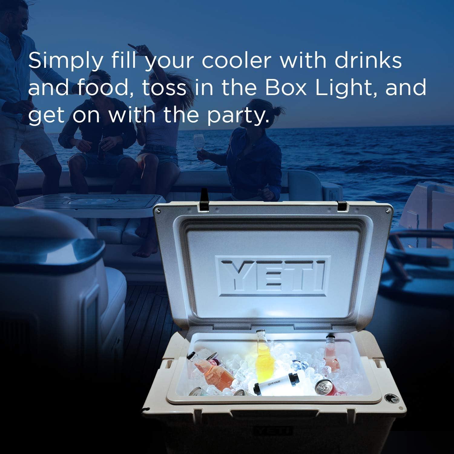 HEXNUB Rechargeable LED Cooler Box Light Waterproof, Magnetic