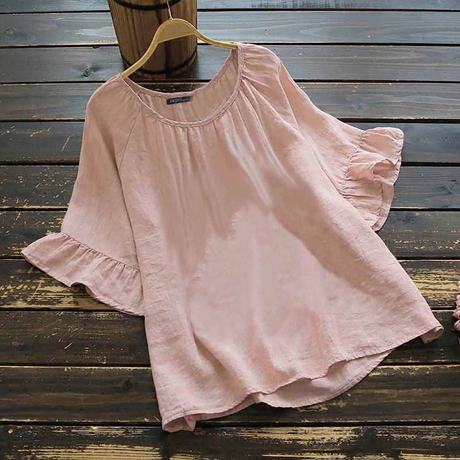 Cute Ruffle Sleeve Babydoll Top for Women - Casual Summer
