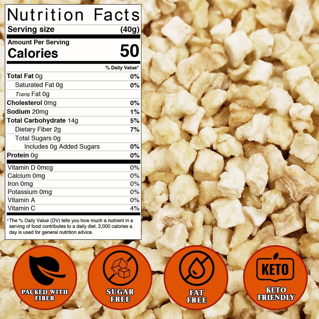 Presto Sales Dried Apple Cubes 48 oz All Natural Dried Fruit Snack