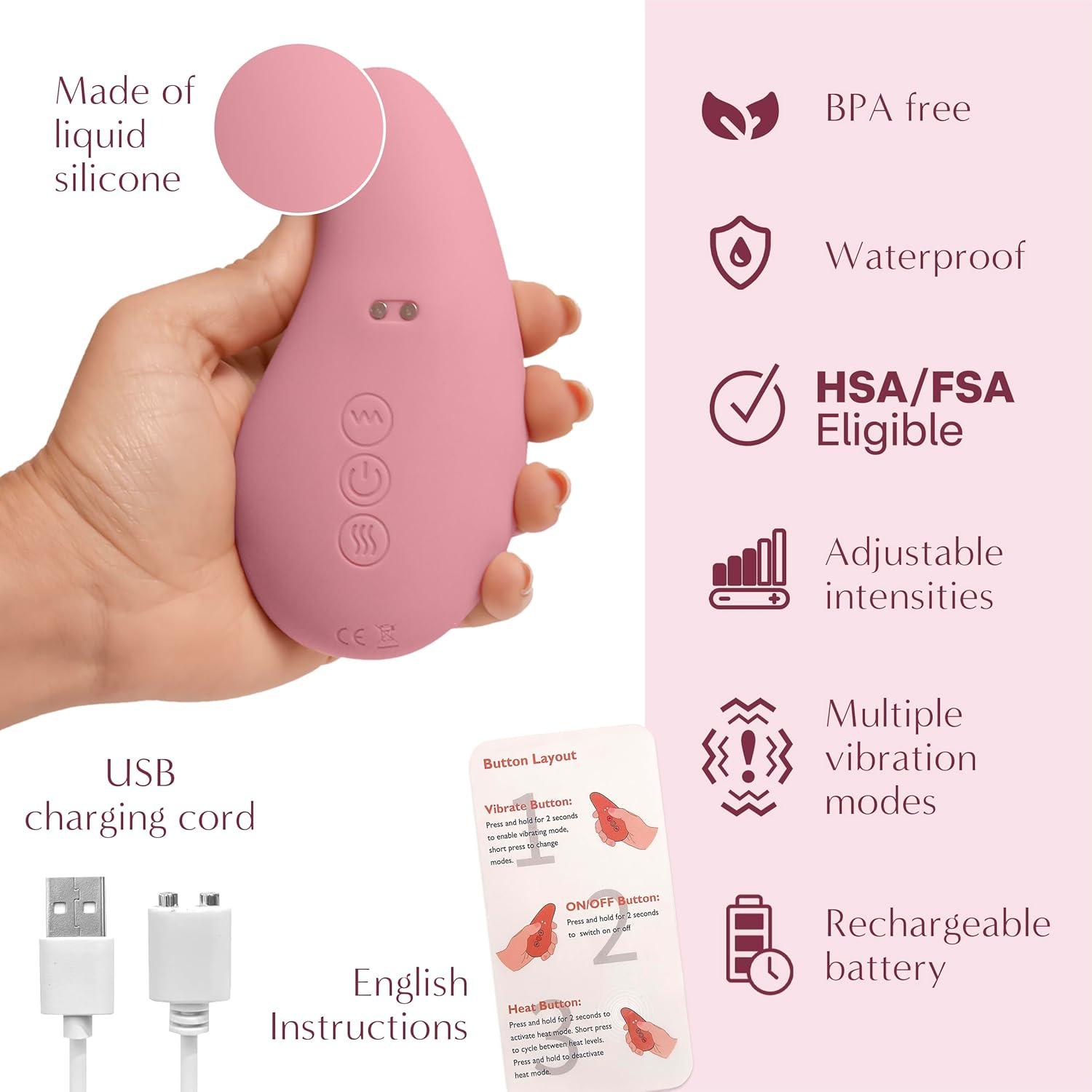 IDEALY Lactation Massager - Breastfeeding Support Kit for Nursing Moms |  Vibrating Massager with Heat & Therapy Pads for Milk Flow & Clogged Duct  Relief | Buy Now with Express International Delivery