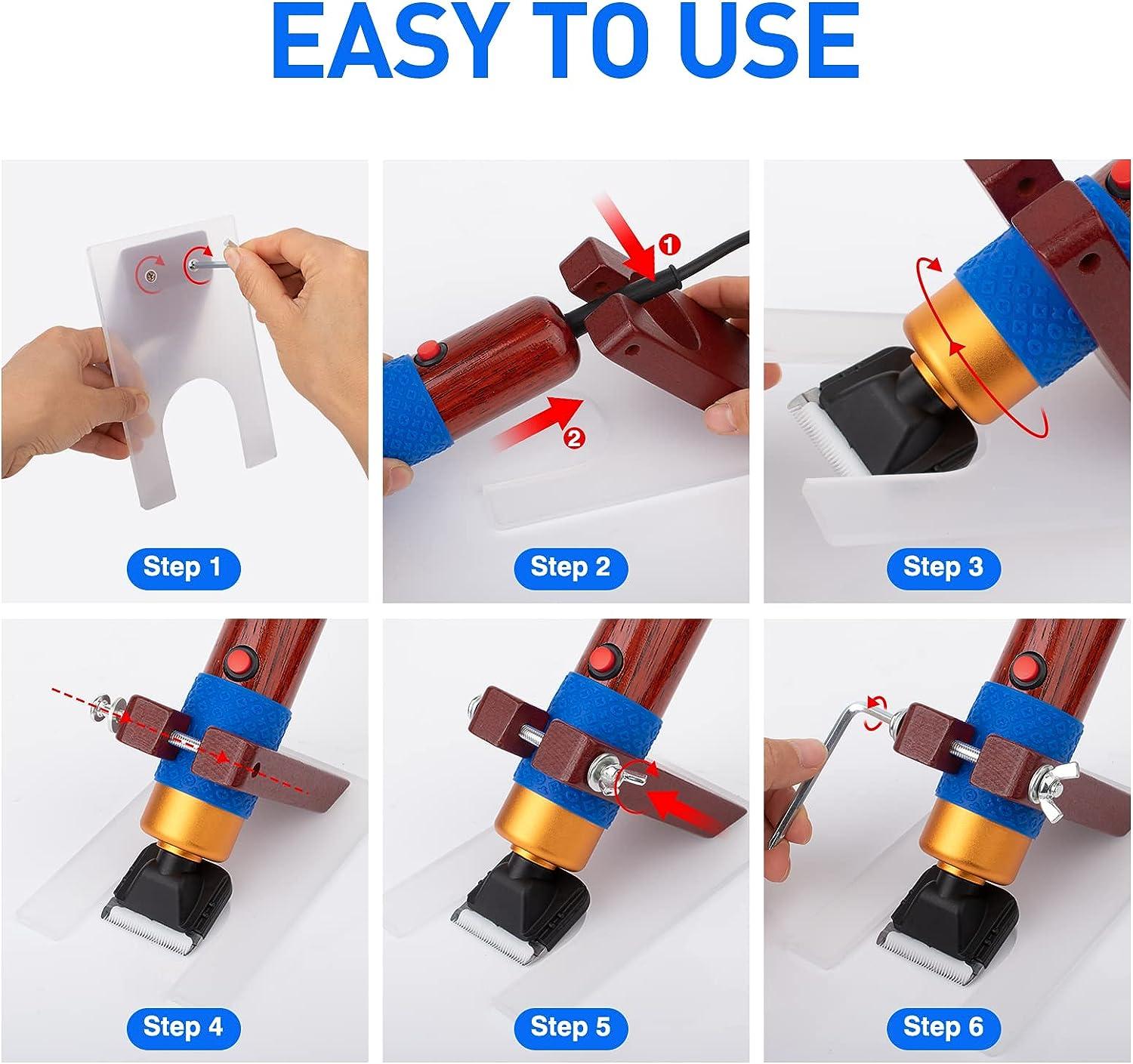 Rug Tufting Carver Clippers Carpet Trimmer with Shearing Guide Low