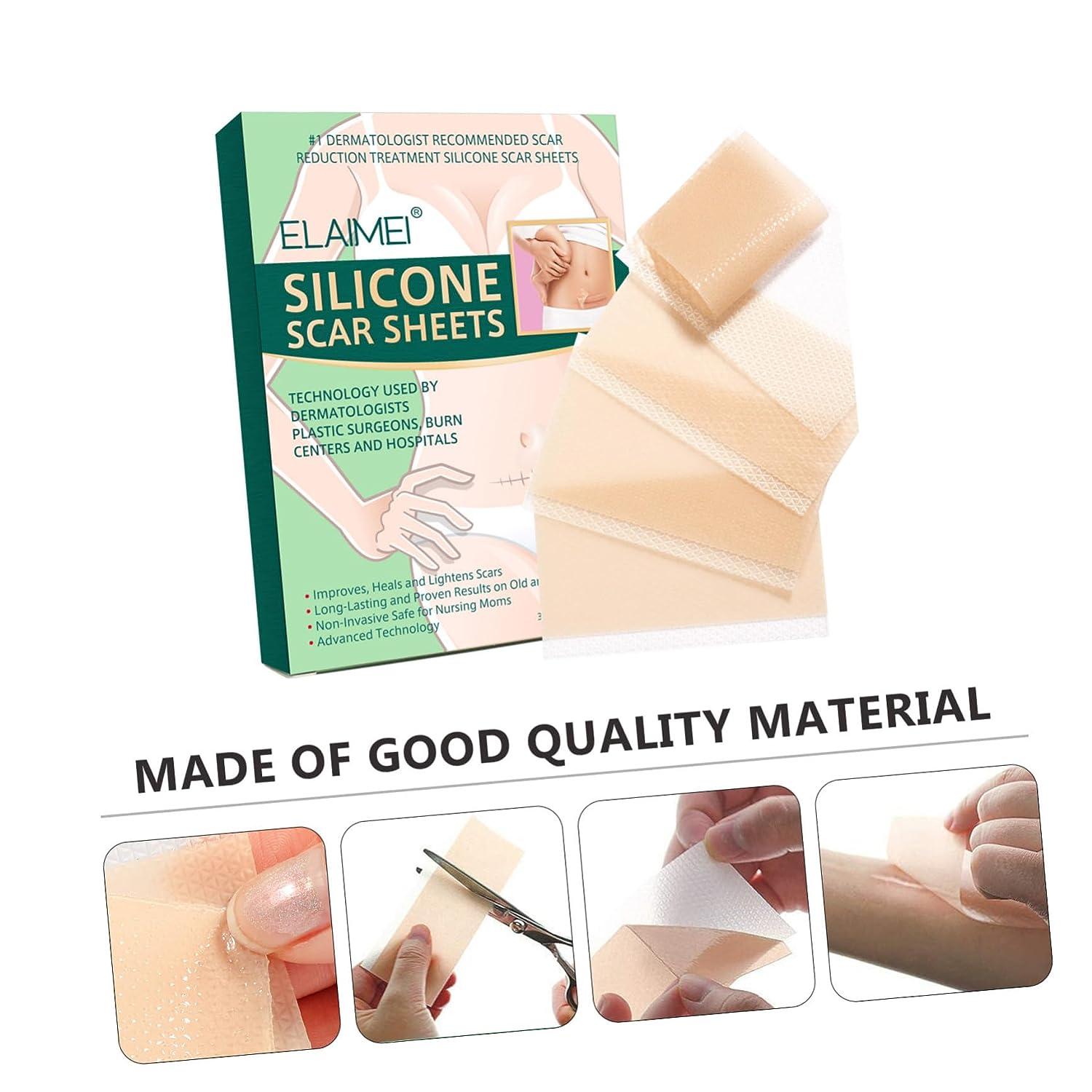 4pcs FOMIYES Silicone Scar Strips for Surgery Scars Silicone Scar