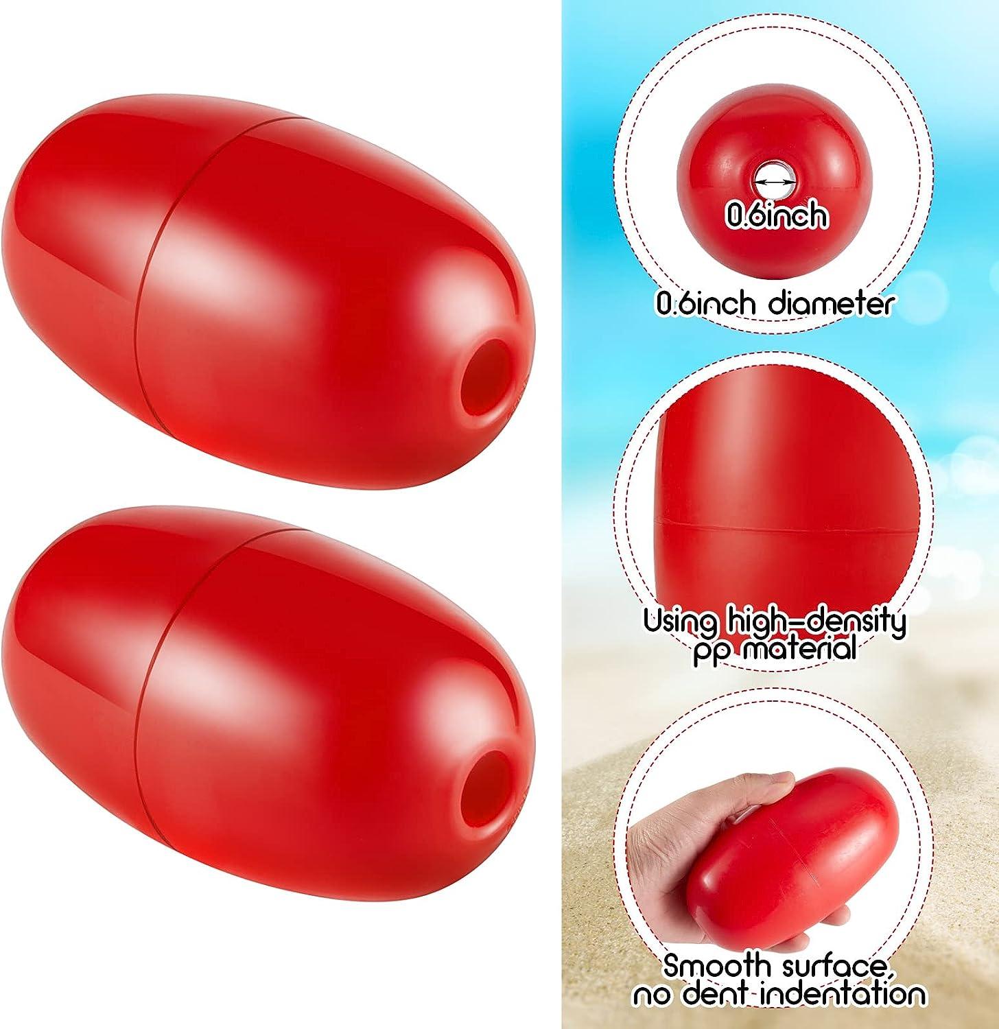 Lewtemi 4 Pieces Rope Floats Marine, 4.72'' x 2.75'', Deep Water