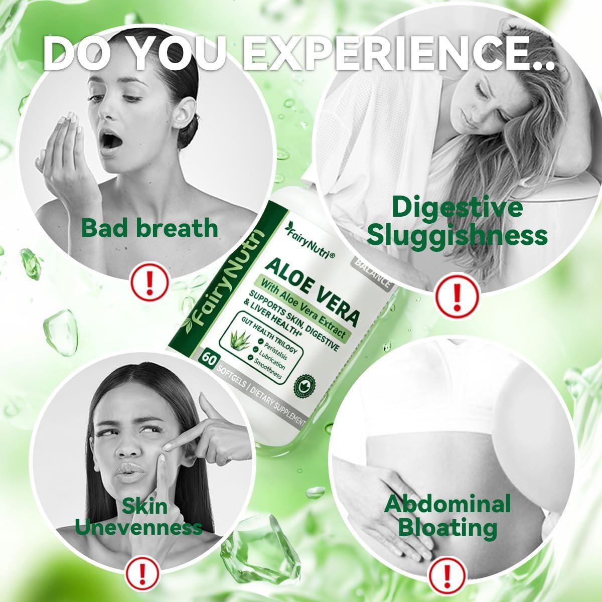 Aloe Vera Softgels - cGMP Certified & Third-Party Tested Aloe Vera Extract  Supplement NSF Certified for Digestive Skin & Liver Health Gut Health  Trilogy Plant-Based Quick-Release 60 Softgels | Buy Now with