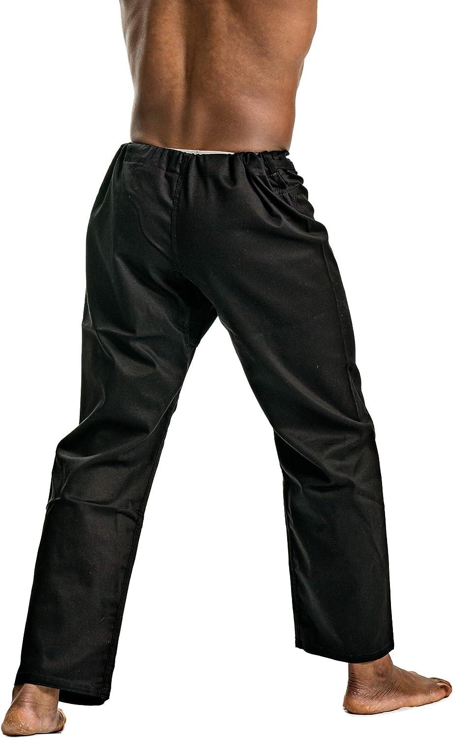 Ronin Medium Weight Karate Pants 100 Cotton 8oz Traditional Drawstring