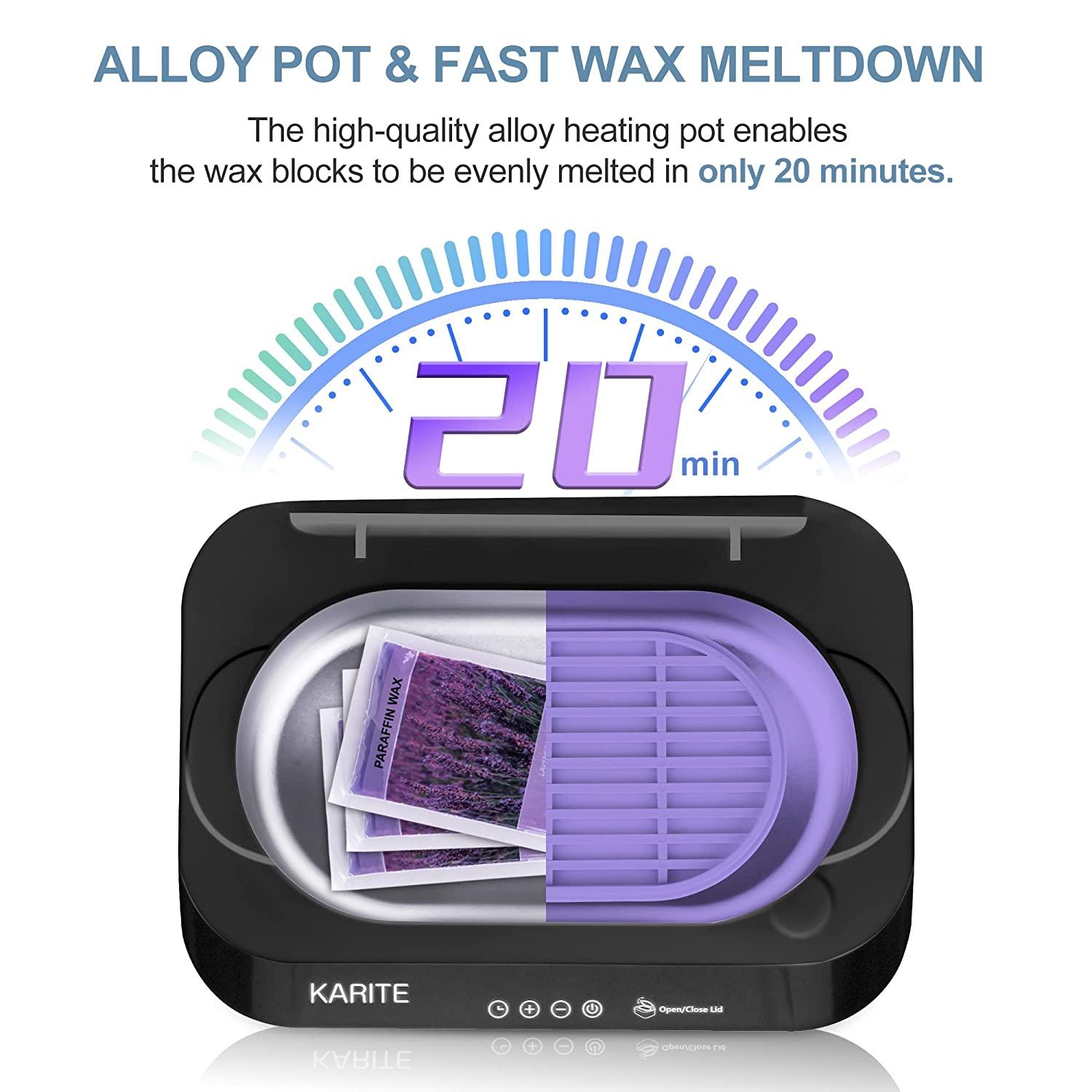 KARITE Paraffin Wax Machine for Hands and Feet Auto Open Lid