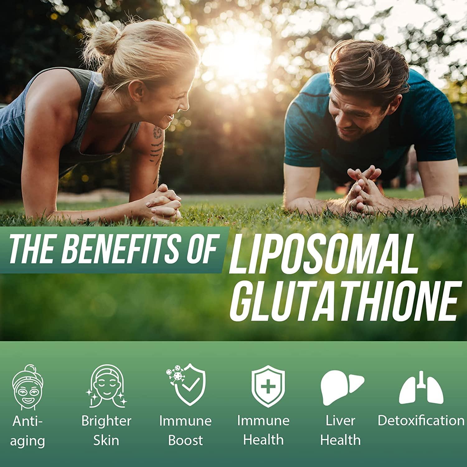 1500mg Liposomal Glutathione Liquid Supplement - Powerful Antioxidant for  Liver Detox & Immune Support - Superior Absorption, Soy-Free, Non-GMO -  Vegan & Gluten Free - 4.05 fl.oz (Pack of 2) | Buy
