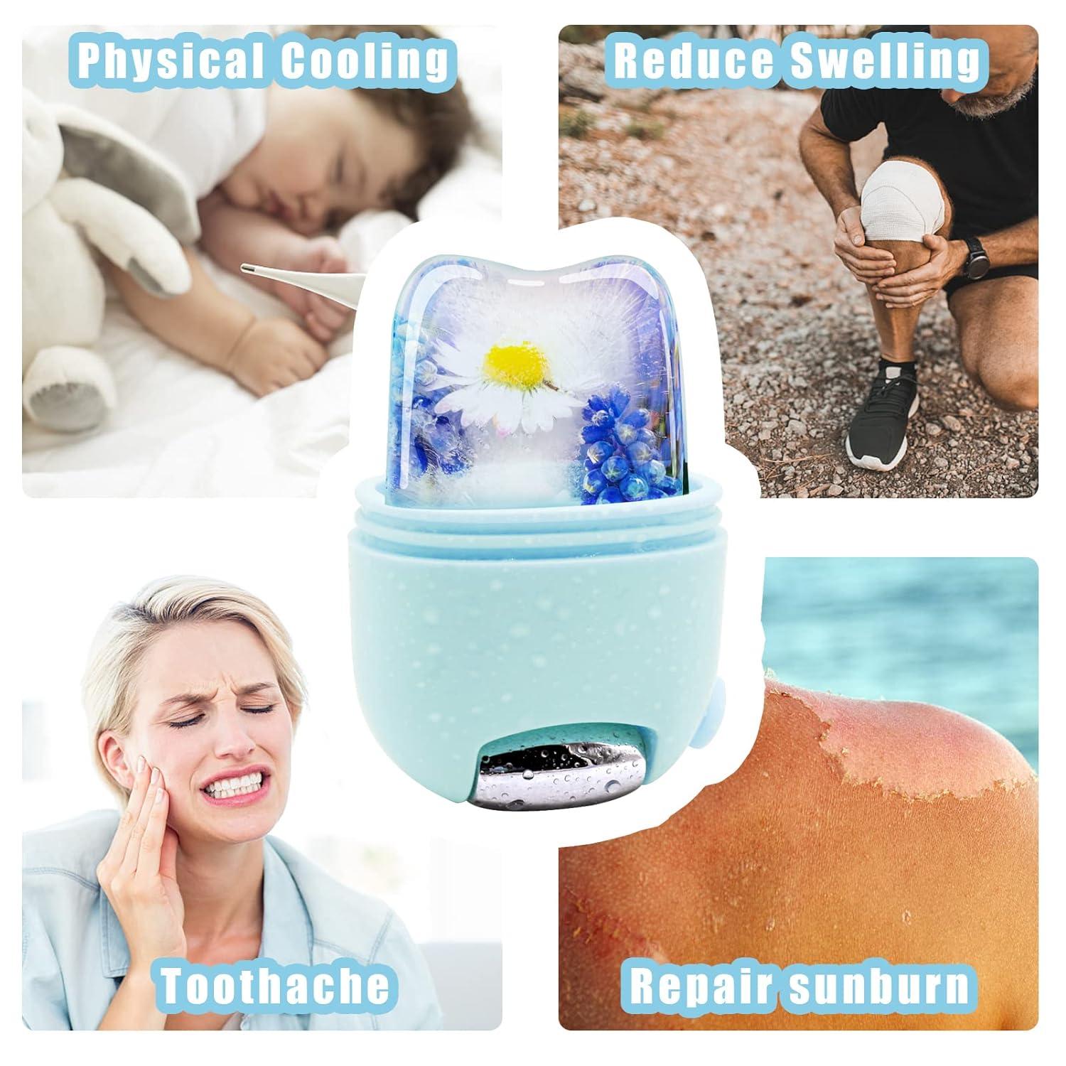 EDSONWADE Ice Roller for Face and Eyes Natural Skin Tightening and