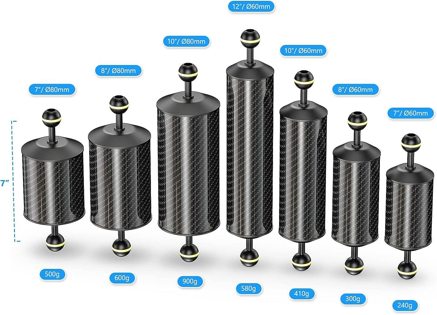 Seafrogs Carbon Fiber Underwater Float Arm, Dual Ball Lightweight Buoyancy Arm For Diving Tray, Video Light, And Strobe - Compatible With Underwater Photography And Videography Accessories (GA-9 - View #7