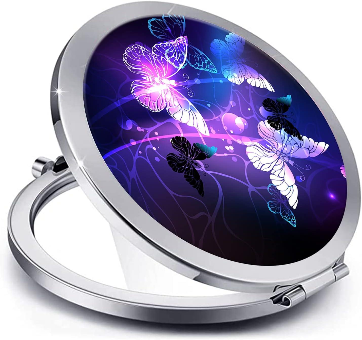 Hinged Compact Mirror Love and Beauty by Forever 21 Boston Bulldog
