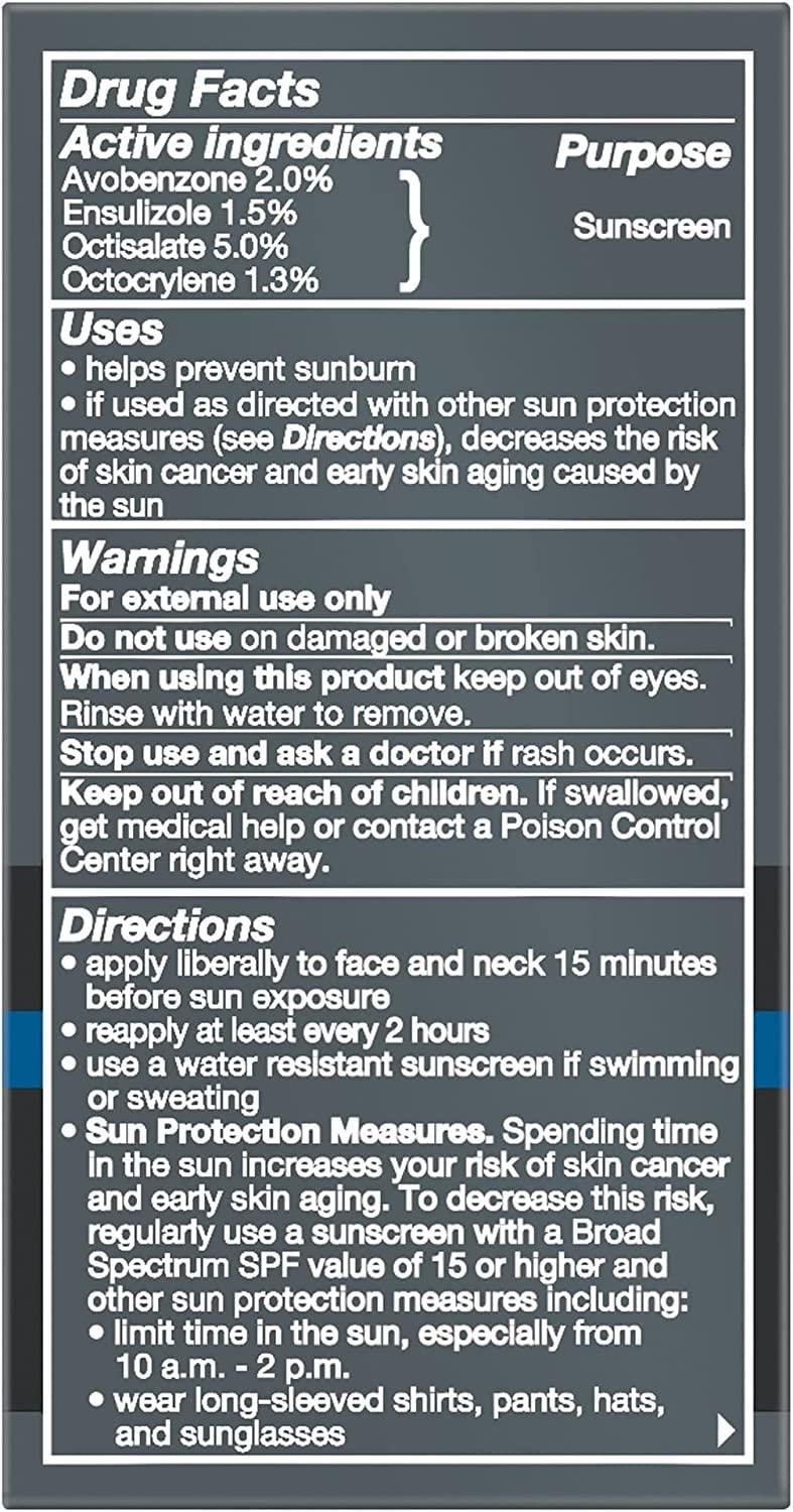 Dove Men+Care Hydrate + SPF 15 Sunscreen Face Lotion 1.69 Oz (Pack of 3) Bundle Deal