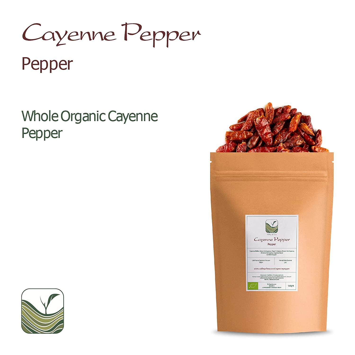 Cayenne Pepper Whole Organic Spice Spicy Hot Dried Red Cayenna