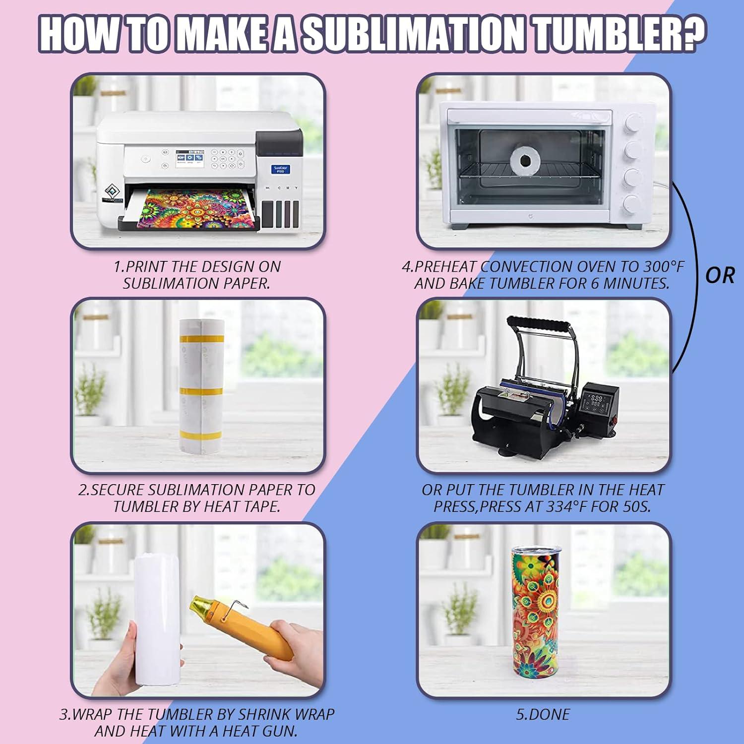How to Sublimate Tumblers in Convection Oven (Time, Temperature