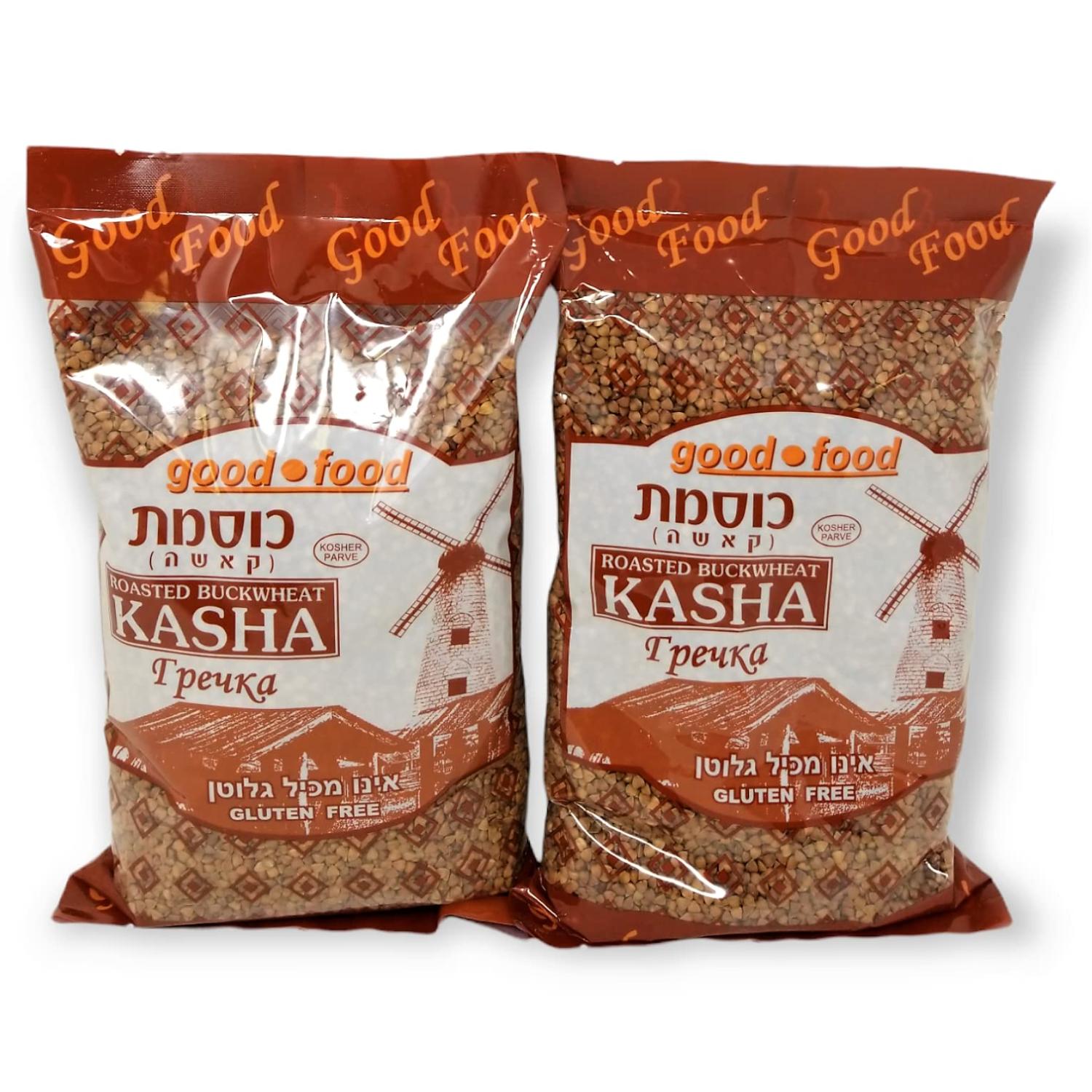 Roasted Buckwheat Kasha Buckwheat Groats Kosher 2 lbs (Pack of 2)