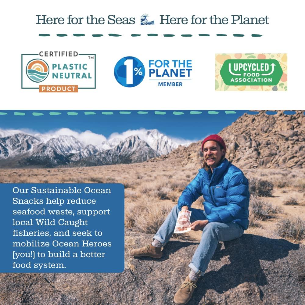 Wild Alaska Pollock Fish Jerky Sweet Citrus Ginger Neptune 2.2oz