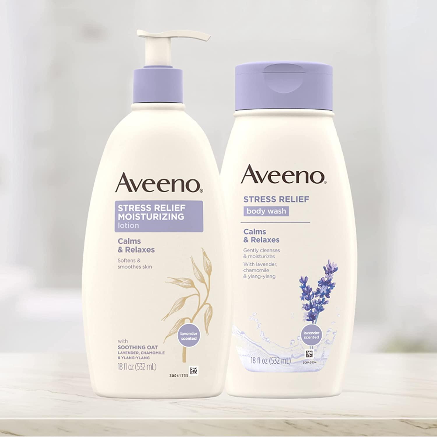 Aveeno Stress Relief Moisturizing Body and Hand Lotion with