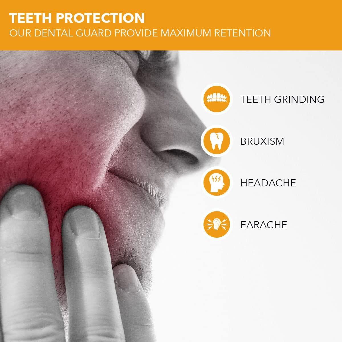 Neomen Mouth Guard for Grinding Teeth Pack of 4 Stops Bruxism and