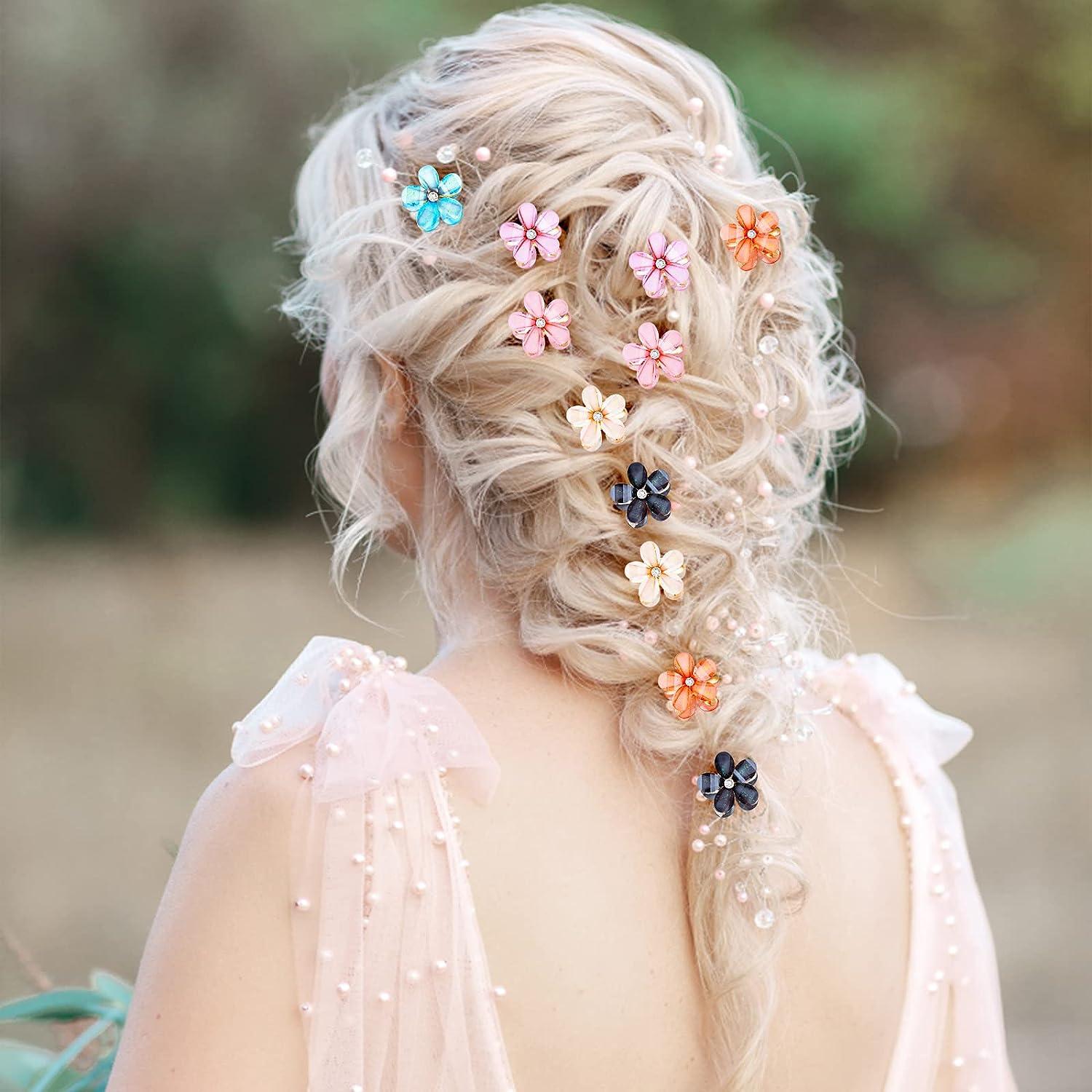 37 Ways to Wear Flowers in Your Hair on Your Wedding Day | Wedding  hairstyles for long hair, Long hair styles, Down hairstyles